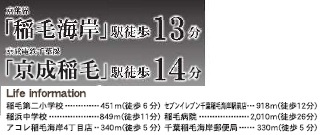 千葉市美浜区稲毛海岸４丁目の周辺