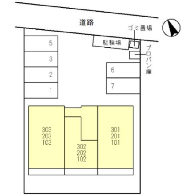 サンモール　ミシマのその他|配置図です！