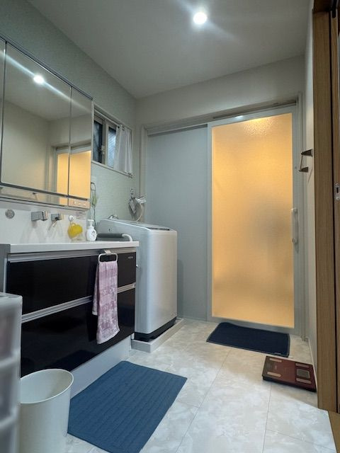 中川区柳川町戸建の独立洗面台