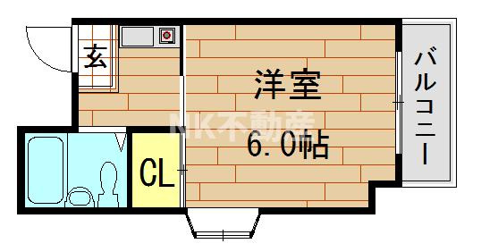 【間取り】 | ウェルレジデンス小阪（河内小阪賃貸） | 間取りです