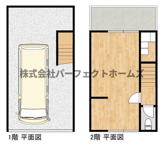 香里園ガレージハウスの間取り