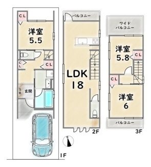 【間取り】 | 右京区太秦蜂岡町