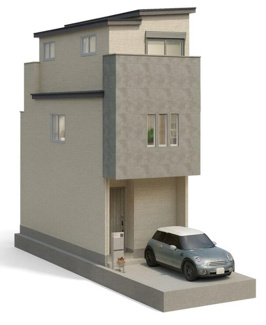 【外観パース】 | 右京区太秦蜂岡町 | 外観イメージパース