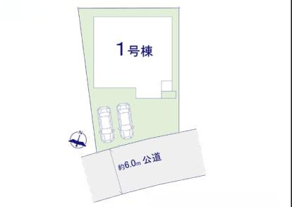 つくば市小白硲2期　新築戸建の区画図