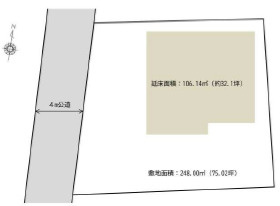 秦野市渋沢　中古戸建の区画図