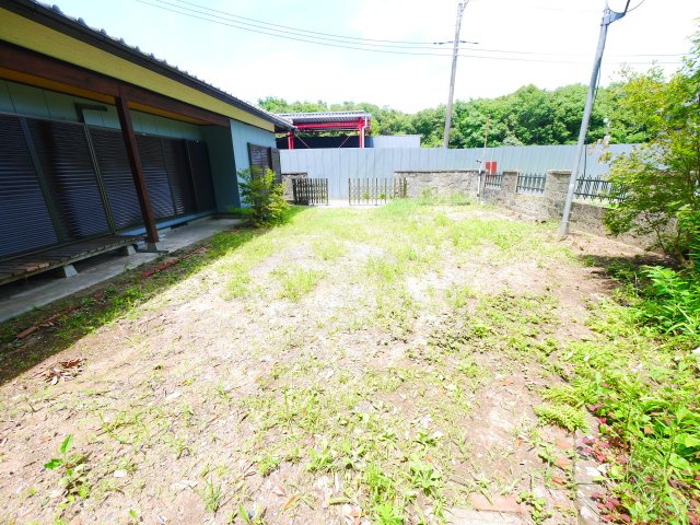 長生郡白子町南日当　中古戸建の庭|内外装リフォーム済み令和8年6月  3LDK平屋 システムキッチン新品