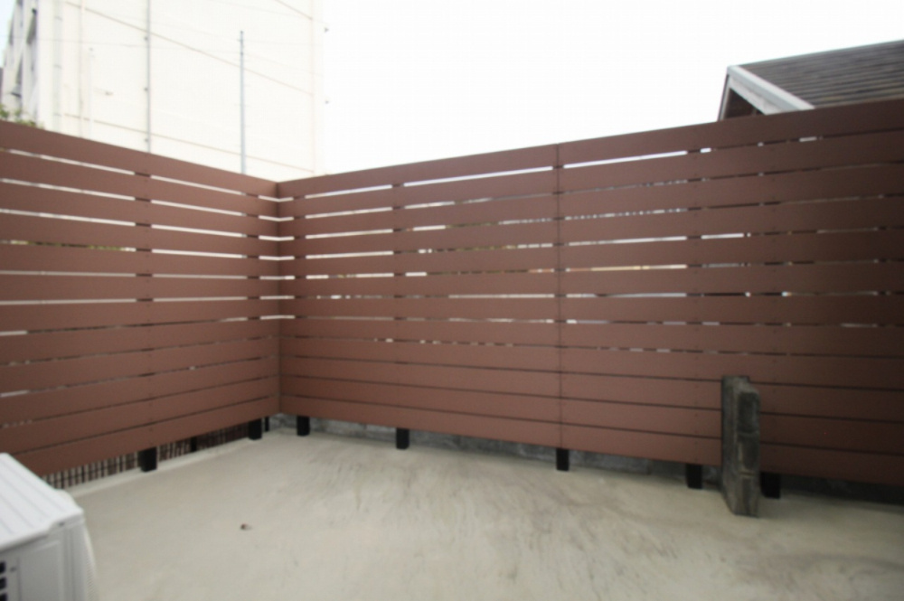 香美市土佐山田町旭町　中古戸建　【未入居物件】　モデルハウスの庭