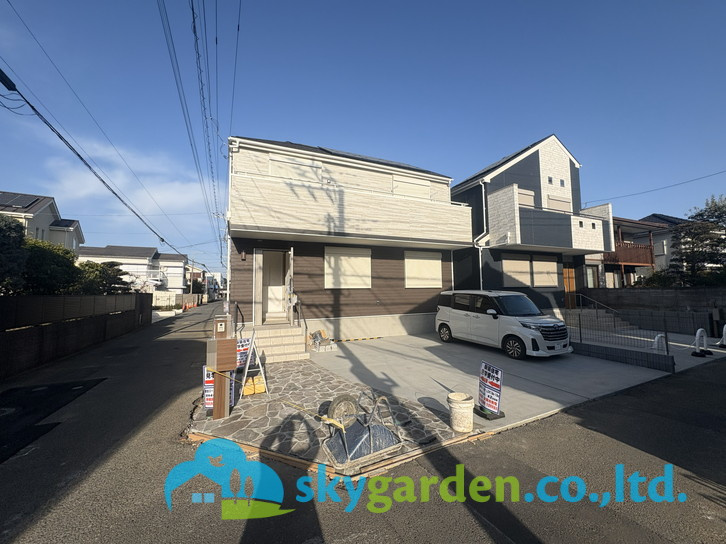 藤沢市鵠沼海岸7丁目　新築戸建　全3棟2号棟の外観|外観も気になるポイント