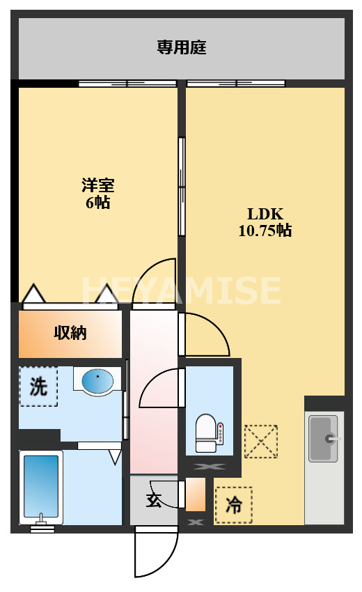 ロイヤルシティ富の原の間取り