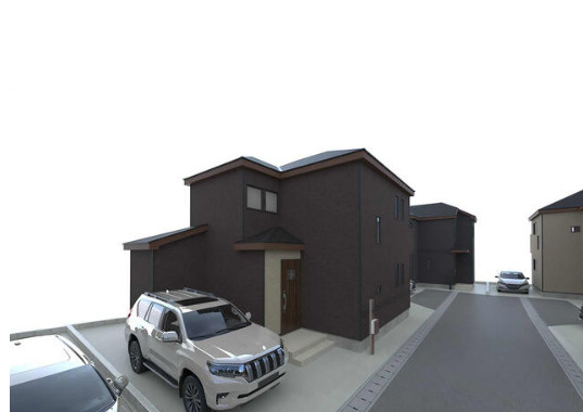 売新築戸建　静岡市駿河区向敷地４丁目の完成予想図|外観パース