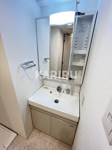 セレーノ南森町の洗面所|使いやすい洗面所です