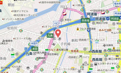 【地図】 | アスヴェル阿波座BLUE EARTH