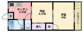 【間取り】 | 寿コーポ