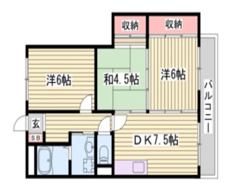 メゾン北山の間取り