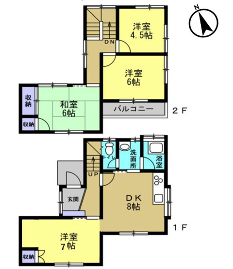【間取り】 | 4DKはダイニングキッチンと4つの居室がある間取りです。大家族や二世帯住宅、または複数人で暮らす場合に適しています。食事スペースとくつろぎの場を分け、それぞれの個室も確保できるため、快適に過ごせます。