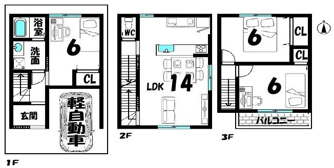 【間取り】 | K41318-3号地翔鸞