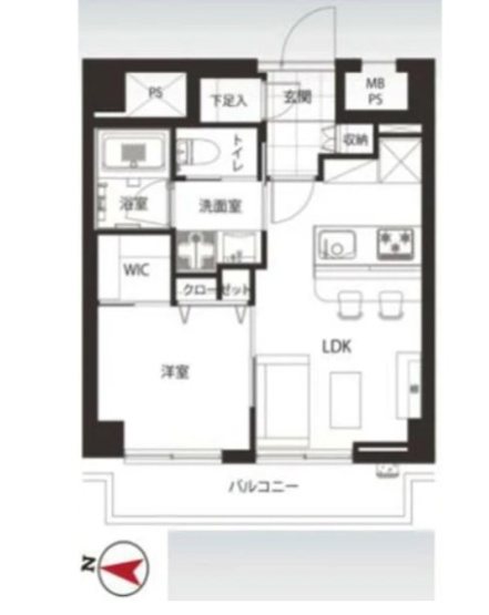 【間取り】 | ★仲介手数料無料★ドミール五番町2号室（SOHO利用可能）