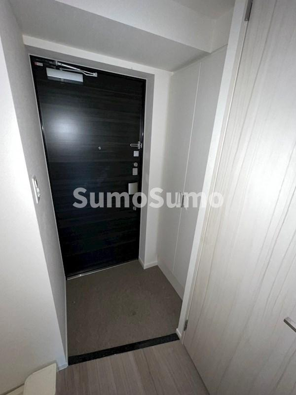 プレサンス長堀通グレイタスの玄関|収納もある玄関です