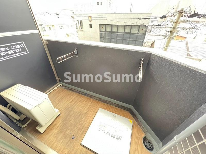 プレサンス長堀通グレイタスのバルコニー|バルコニー付きです