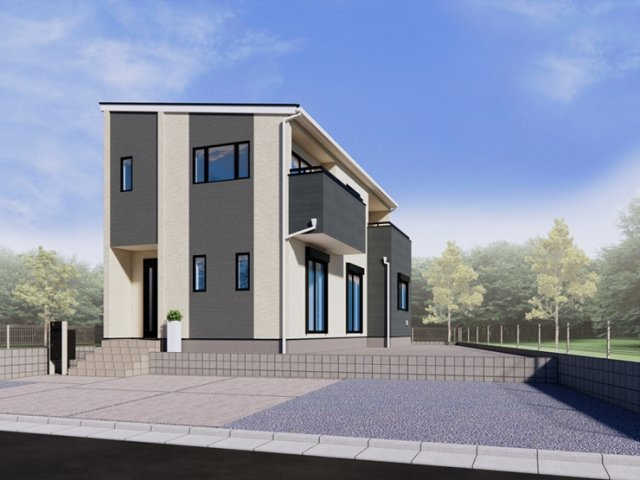 【外観パース】 | 鴻巣市松原1丁目　新築戸建　全　1棟　1号棟 | 1号棟