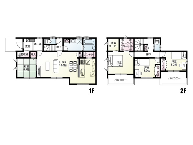【間取り】 | 鴻巣市松原1丁目　新築戸建　全　1棟　1号棟