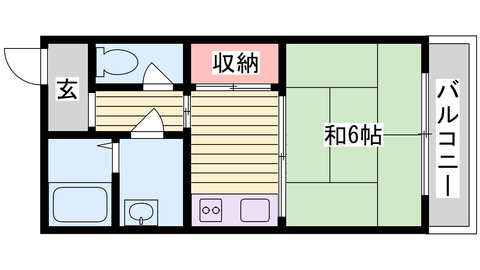 メゾン大半田の間取り