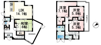 【間取り】 | 瀬田4丁目