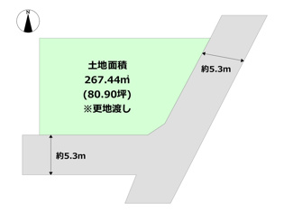 川西市大和東１丁目売り土地の間取り