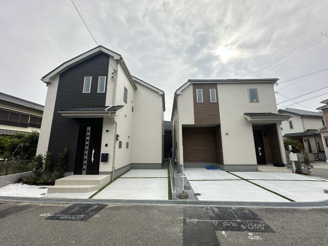 神戸市垂水区南多聞台３丁目新築戸建Ｂ号棟の前面道路含む現地写真