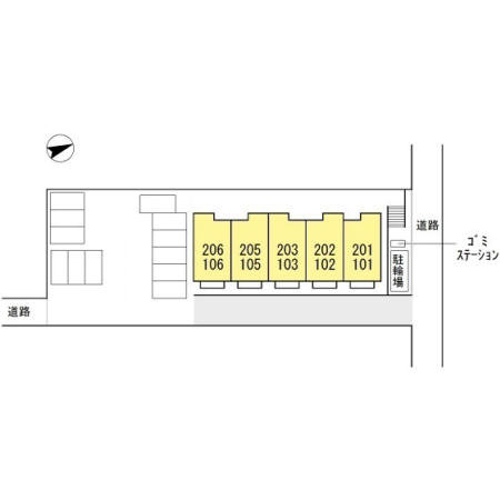 プレミール広Ⅱの区画図