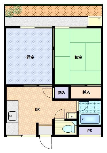 【間取り】 | コーポ中村