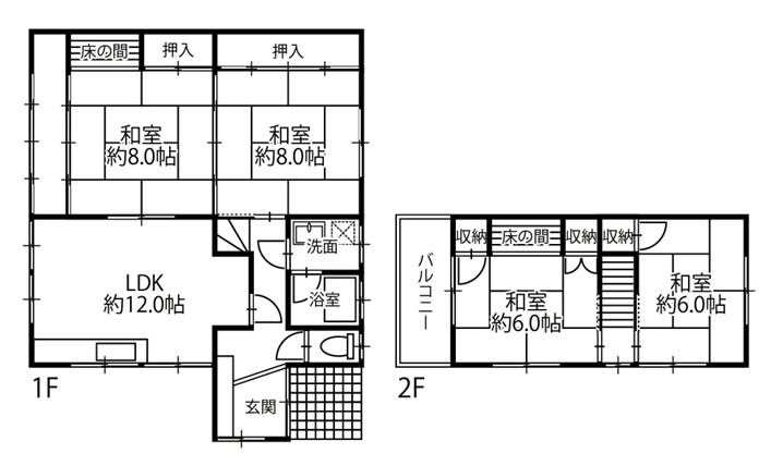 加古川市別府町本町2丁目　山陽本線「別府駅」まで徒歩12分の間取り