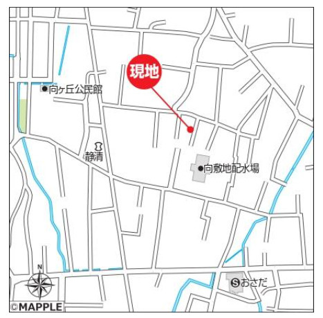 売新築戸建　静岡市駿河区向敷地４丁目の地図