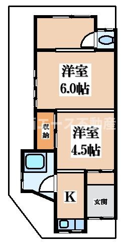 【間取り】 | 南荘町貸家