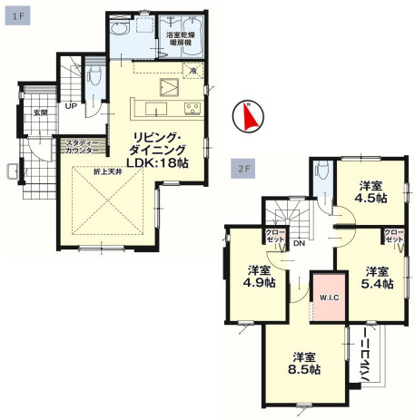 【間取り】 | 浅川新築 | １号棟：3099万
