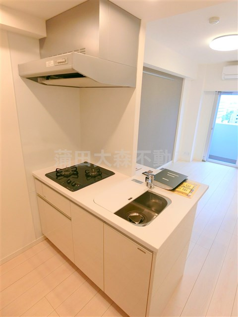 アジールコート蒲田のキッチン|2口ガスカウンターキッチン