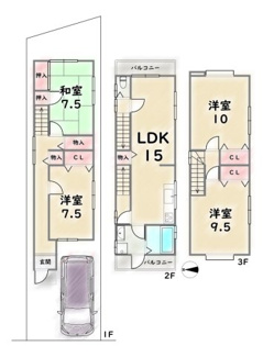 【間取り】 | 右京区西京極橋詰町