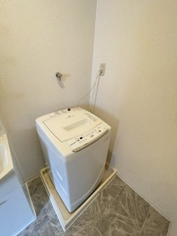 室内洗濯機置き場です