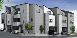 【外観パース】 | 長津田みなみ台　全8邸/今回販売7邸（7号棟）