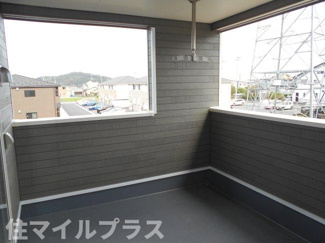 【バルコニー】 | 西郷村米中山前新築一戸建て3棟 | バルコニーからの眺めを楽しみながら食事をしませんか
