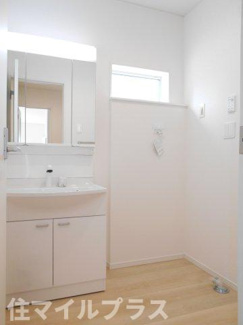 【独立洗面台】 | 西郷村米中山前新築一戸建て3棟 | 朝の身支度には欠かせない独立洗面化粧台