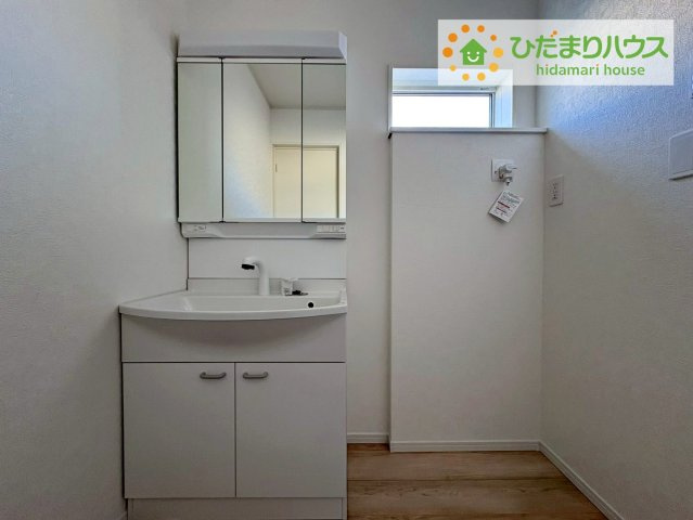 常陸大宮市姥賀町第3　新築戸建　3号棟の独立洗面台|シンプルで使い勝手の良い独立洗面台！