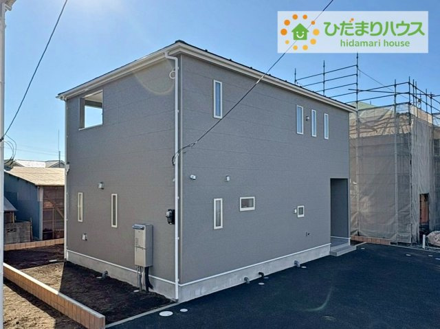 常陸大宮市姥賀町第3　新築戸建　3号棟の外観|白を基調とした明るい印象を受ける外観です！