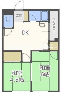 たきがわマンションの間取り