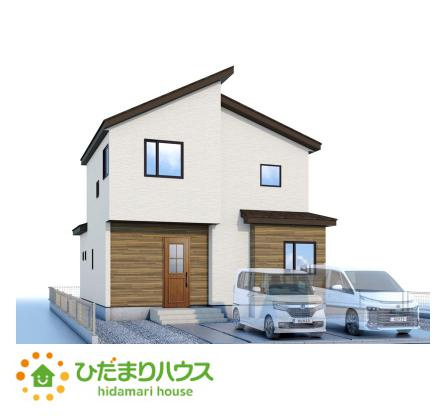 【完成予想図】 | 水戸市元吉田町4期　新築戸建 | 白を基調とした明るい印象を受ける外観です！