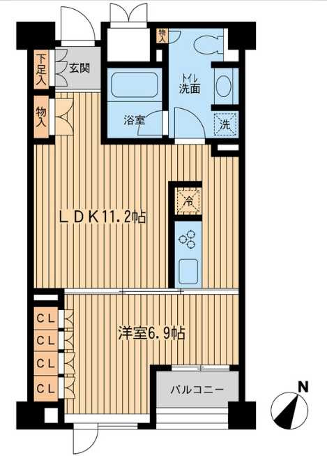 レジデンス三宿　トランクルーム　ネット0　三宿エリアの間取り