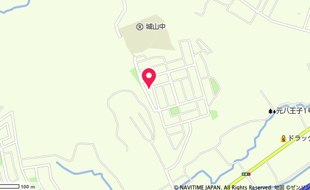 祝成約済み　八王子市　元八王子町　新築戸建て　２３期の地図|～仲介手数料無料☆八王子ひなた不動産～　八王子市元八王子町　新築戸建て