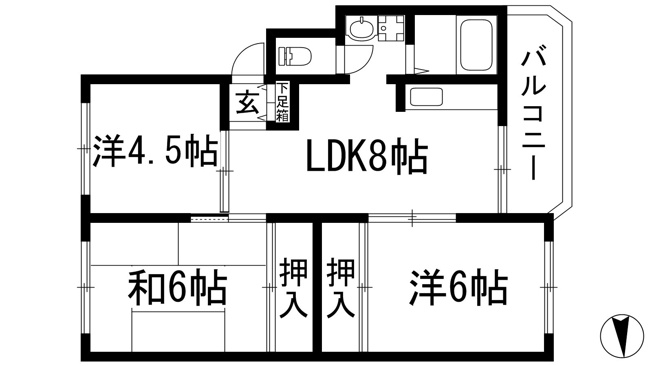 【間取り】 | シャンボール八王寺