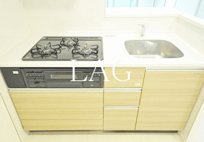 【キッチン】 | Ｒａｉｎｂｏｗ．Ｆｒｅａ谷沖 | キッチンです。