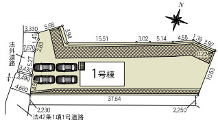 『八王子市新築戸建て』八王子市川口町1497-22【仲介手数料無料】　９１期の区画図|～仲介手数料無料☆八王子ひなた不動産～八王子市川口町　新築戸建て
